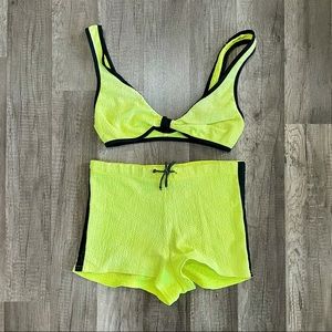 VINTAGE 90’s FLUORESCENT 2 PIECE SET